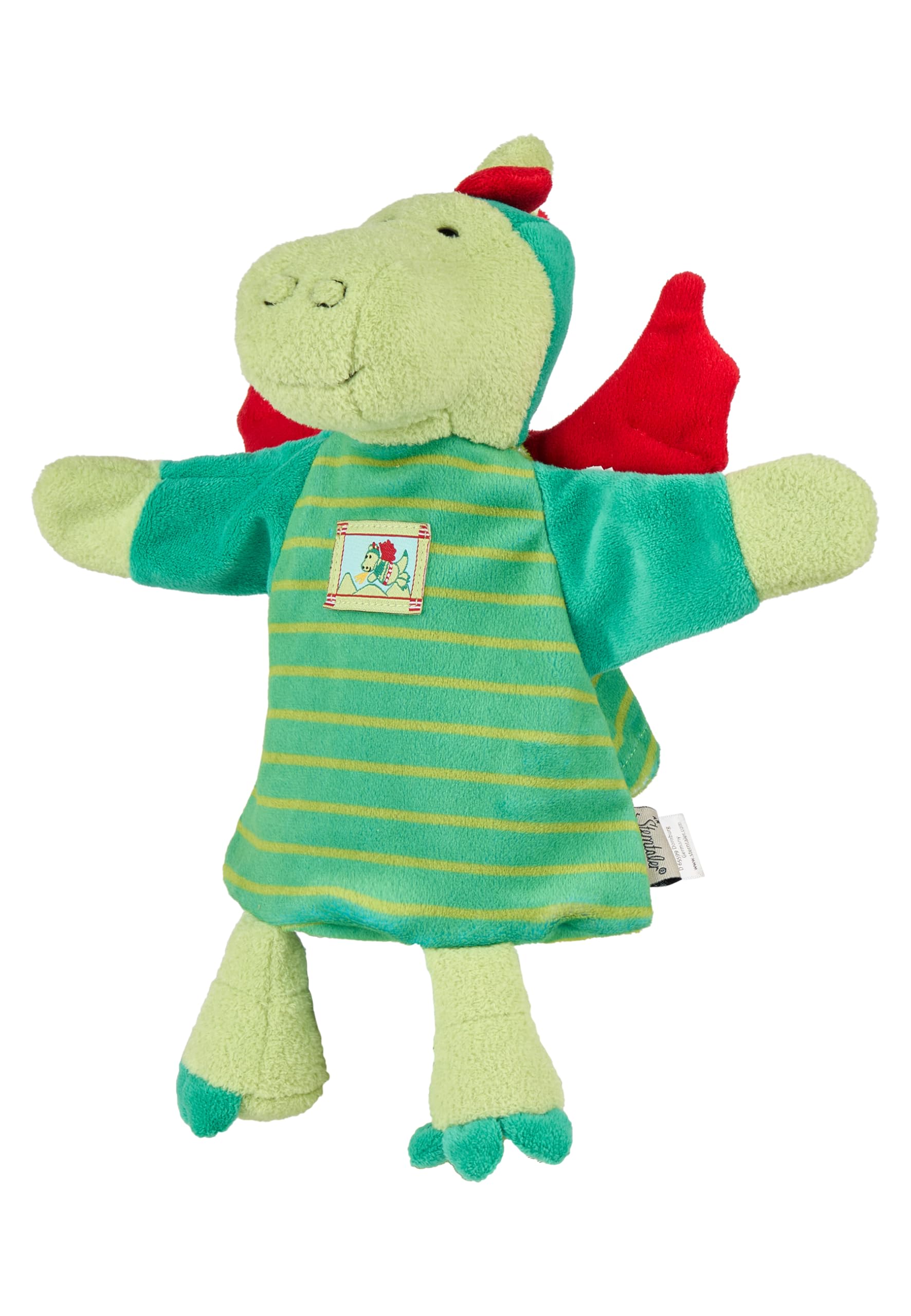 Sterntaler Hand Puppet Dragon, 31 x 27 x 10 cm, Green