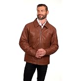 Perry Ellis New York Mens Leather Jacket