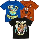 Scooby-Doo! 3 Pack Pullover Graphic T-Shirts Toddler to Big Kid