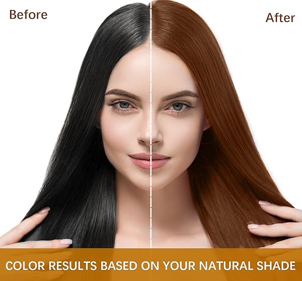 HERBAL CHESTNUT BROWN HAIR DYE SHAMPOO 3 IN 1 FOR WOMEN & MEN, INSTANT COCONUT BROWN HAIR COLOR SHAMPOO COLORS IN 25 MINUTES, LONG LASTING & EASY TO USE BROWN HAIR SHAMPOO 500ML (CHESTNUT BROWN)