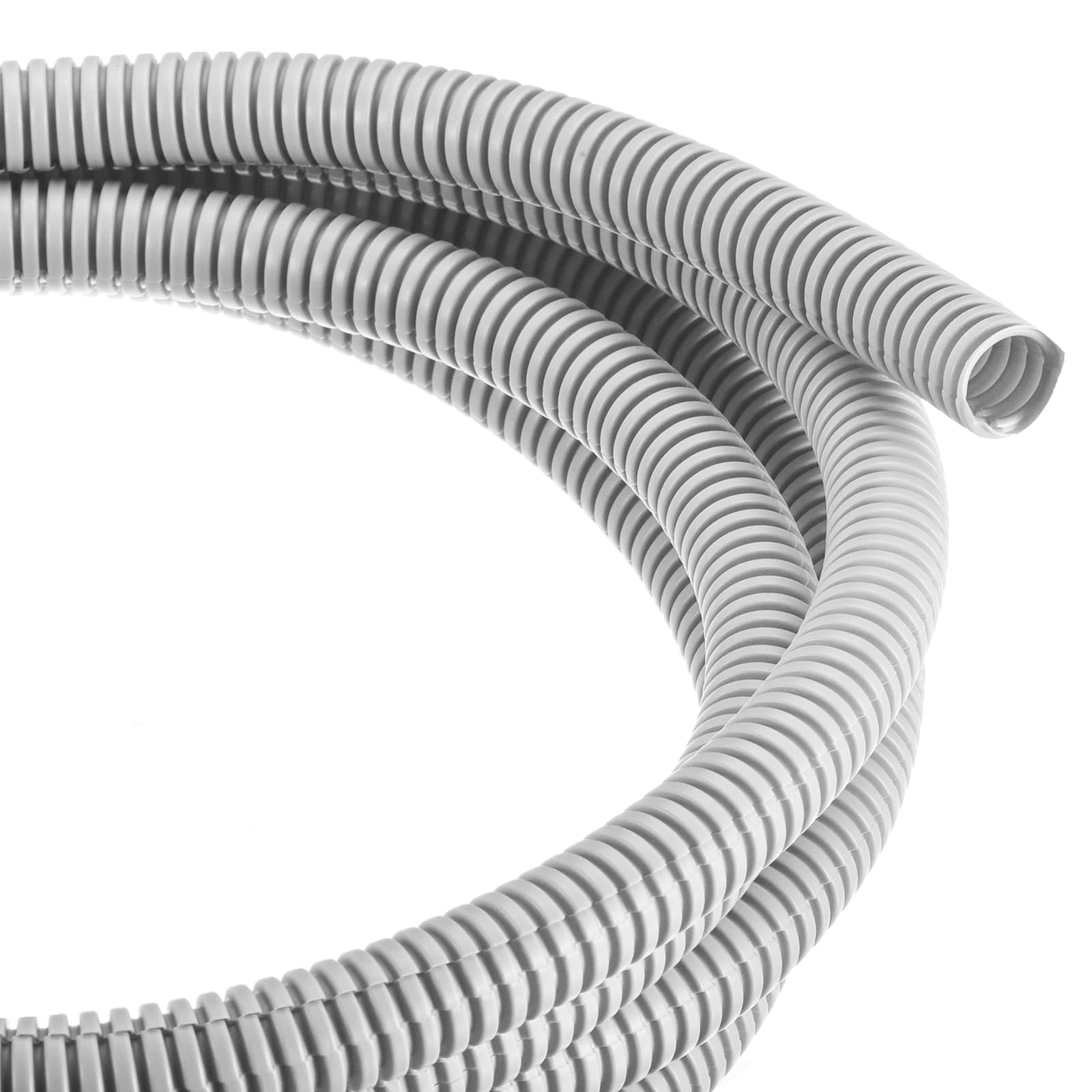 DMiotech 3meter Wire Loom Split Tubing 12.7mm, Cord Protectors from Pet Flexible Conduit Cable Management for Office, Home, Garden, Gray