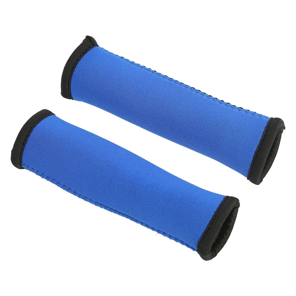 Tbest Waterproof Kayak Paddle Grip,Kayak Paddle Grips 15cm 1pair Anti Skid Diving Fabric Canoe Paddling Grips Replacement for Efficient Paddling(Blue)