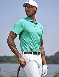 Wancafoke Men's Golf Polo Shirts Performance Sport