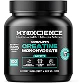 MYOXCIENCE Micronized Creatine | Supports Muscle Performance, Lean Body Mass, & Cognition | 100 Servings