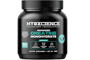 MYOXCIENCE Micronized Creatine | Supports Muscle Performance, Lean Body Mass, & Cognition | 100 Servings