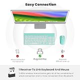 Cimetech Wireless Keyboard and Mouse Combo UK Layout 2.4G Full Size view 8