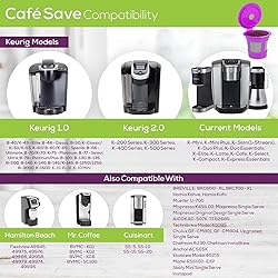 2-Item Bundle: 4-Pack Cafe Save 1-Stream Reusable K