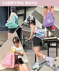 HEXIFUL Skate Bag for Ice, Inline, Roller & Quad