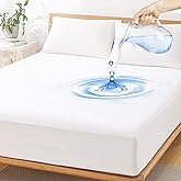 2 Pack Twin XL Size Premium Waterproof Mattress Protector, Soft Breathable Mattress Pad Cover, Noiseless Waterproof Bed Cover