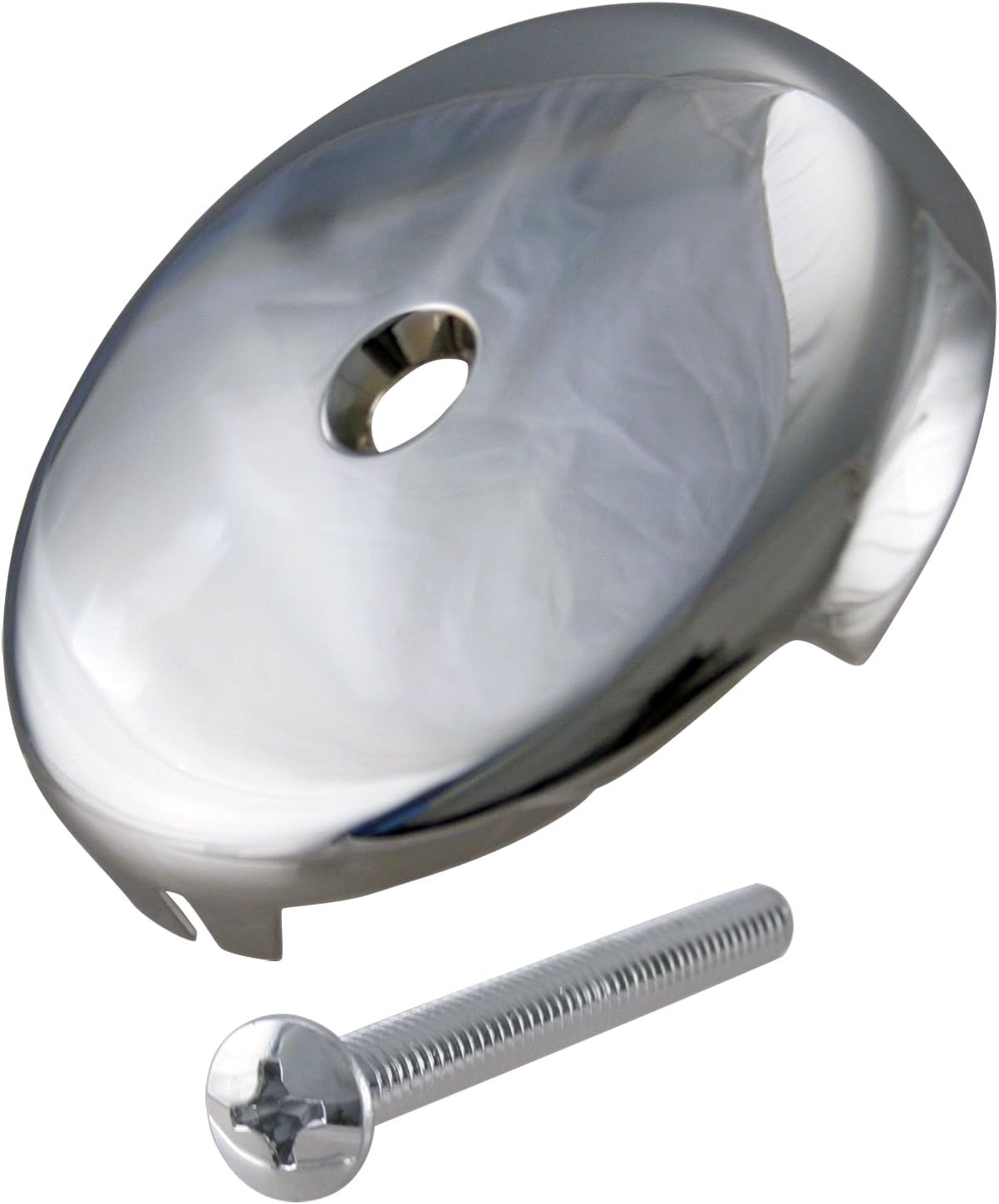 Polished Chrome 740ZCP Westbrass 1Hole Overflow Bathtub Faceplate