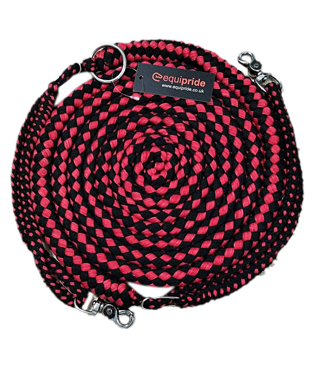 Equipride Lunging Aid Made on Soft Cotton Colour in Full Cob and Pony Size (Pony, Red/Black)
