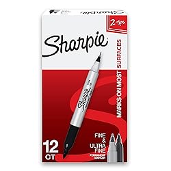 Sharpie Twin Tip Permanent Markers, Fine and Ultra