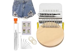 Knit Patch Kit, KnitPatch Kit, Mini Patch Maker Looming, Weaving Darning Looming, Portable Weaving Tool Set, Knitting Worksho