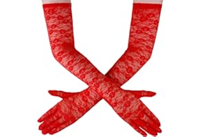 Brimekichio Lace Gloves Women Long Black Lace Gloves for Women Elegant OperaTea Party