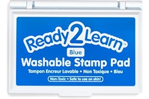 Ready 2 Learn Washable Stamp Pad | Blue | Non-Toxic | Fade Resistant | Decorate Scrapbooks, Posters and Cards