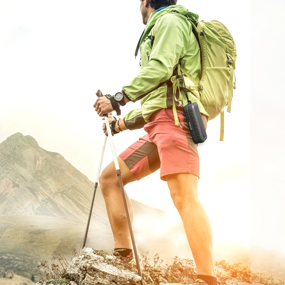 Bluetooth Speaker 20W, Zoweetek Bluetooth 4.2 Wireless Speaker with 24-Hour Playtime, TWS, Dual-Driver, Low Harmonic Distortion, Deep Bass, TF Card Slot for Outdoor Indoor (1 Pack)