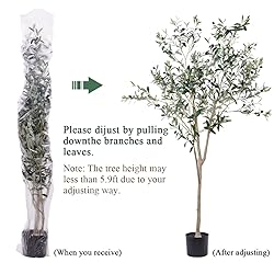 Artificial Olive Tree for Living Room Decor, 6FT