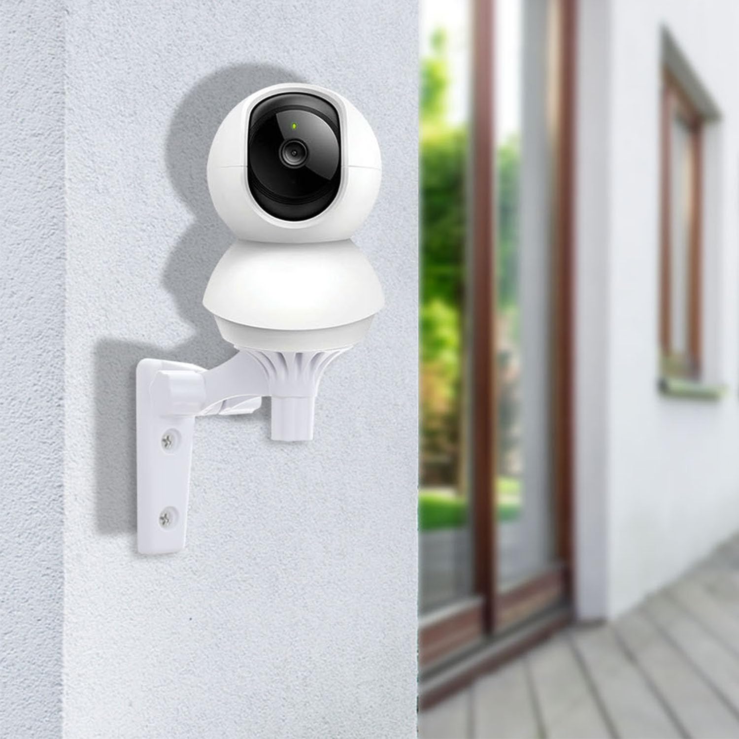 Wall Mount Compatible with TP-Link Tapo C210/ C200 and Kasa Indoor Pan EC70/ EC71/ KC410S, Adjustable Angles Bracket 180 Degree Rotation Easy to Install Security Camera Bracket/Holder, 2 Pack