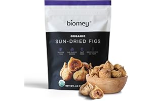 Biomey Organic Certified Sun-Dried Turkish Smyrna Figs 2.5 LBS | No Added Sugar - Unsulphured - Vegan Superfood Snack - Non-GMO - Healthy Superfood Snack - Product of Turkey