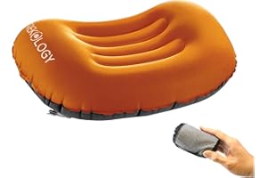 TREKOLOGY Aluft 1.0 Comfy Inflatable Camping & Backpacking Pillow - Perfect for Sleeping, Air Travel, Beach - Quick & Easy to Inflate and Deflate Camper Pillow