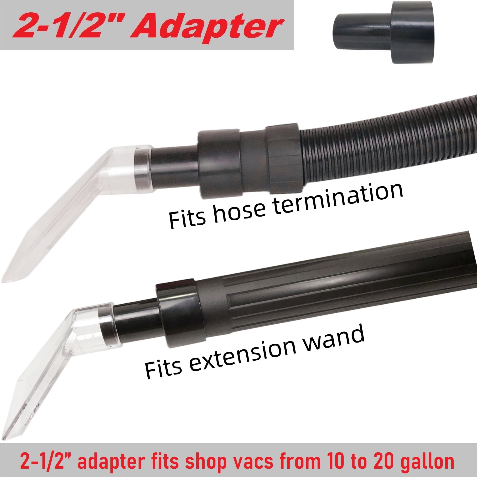 TunaMax Universal Work with All Shop Vacs with 2-1/2