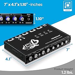 Lanzar 4 Band Parametric Equalizer - 7V RMS Output