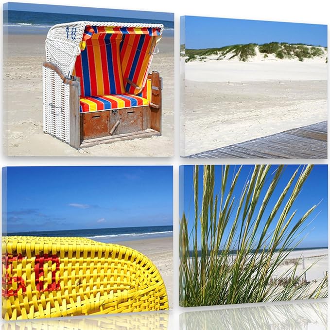 Feeby Rahmen Mehrteilige Leinwand 4 Paneele Art Wand Bild