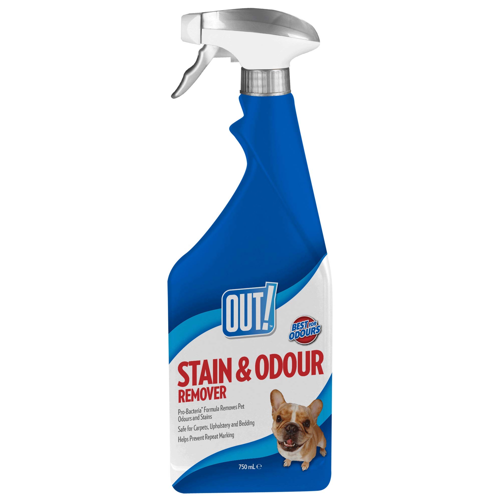 OUT! Pet Stain and Odour Remover| Enzymatic Pro-Bacteria Cleaner 750 ml