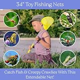 D.A.Y. Republic 27inch Kids Extendable Fishing Net Telescopic Handle Yellow view 5