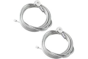 LAFORMO Pair (2) Enclosed Cargo Trailer Ramp Door Cable Replacement Kit Cables 150 Inch,Replacement for CAB1-8CB150