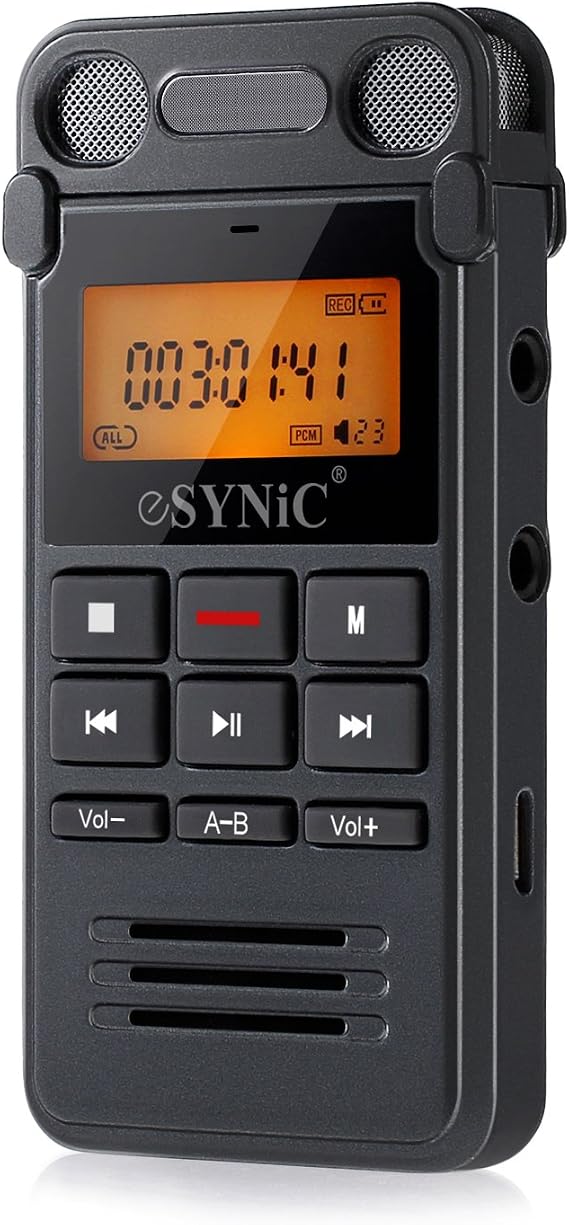 Zerone Enregistreur Vocal numérique de 8 Go, enregistreur d'appels