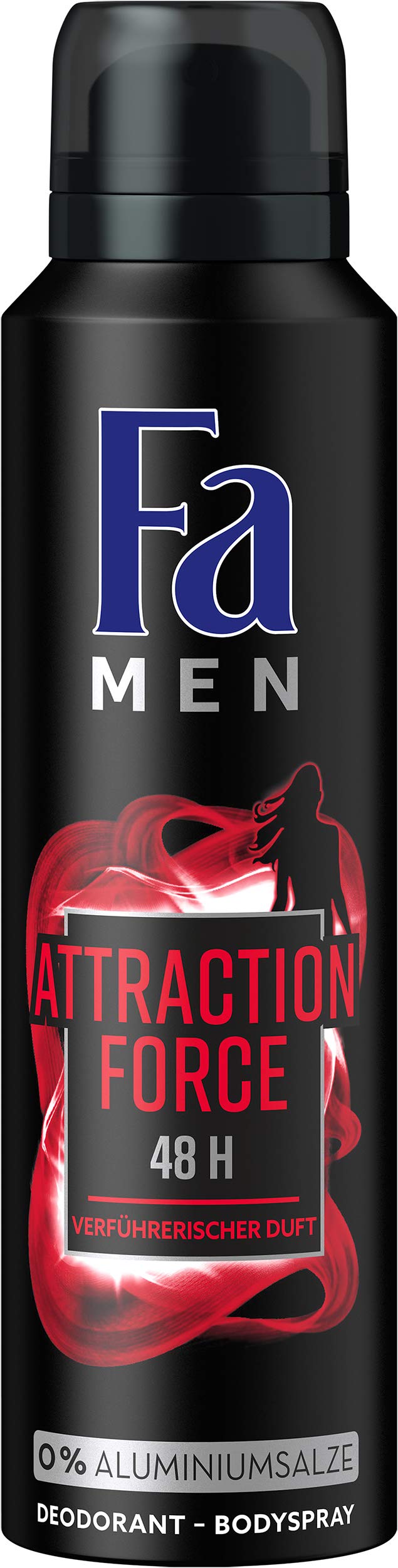 FA Attraction Force 48h Deodorant Spray for Men Pack of 6 x 150 ml