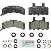 BOSCH BC369 QuietCast Premium Ceramic Disc Brake Pad Set - Front | Compatible with Select Cadillac; Chevrolet Express, C1500/2500 Pickup, Suburban, Tahoe; GMC Savana, Suburban, Yukon + More
