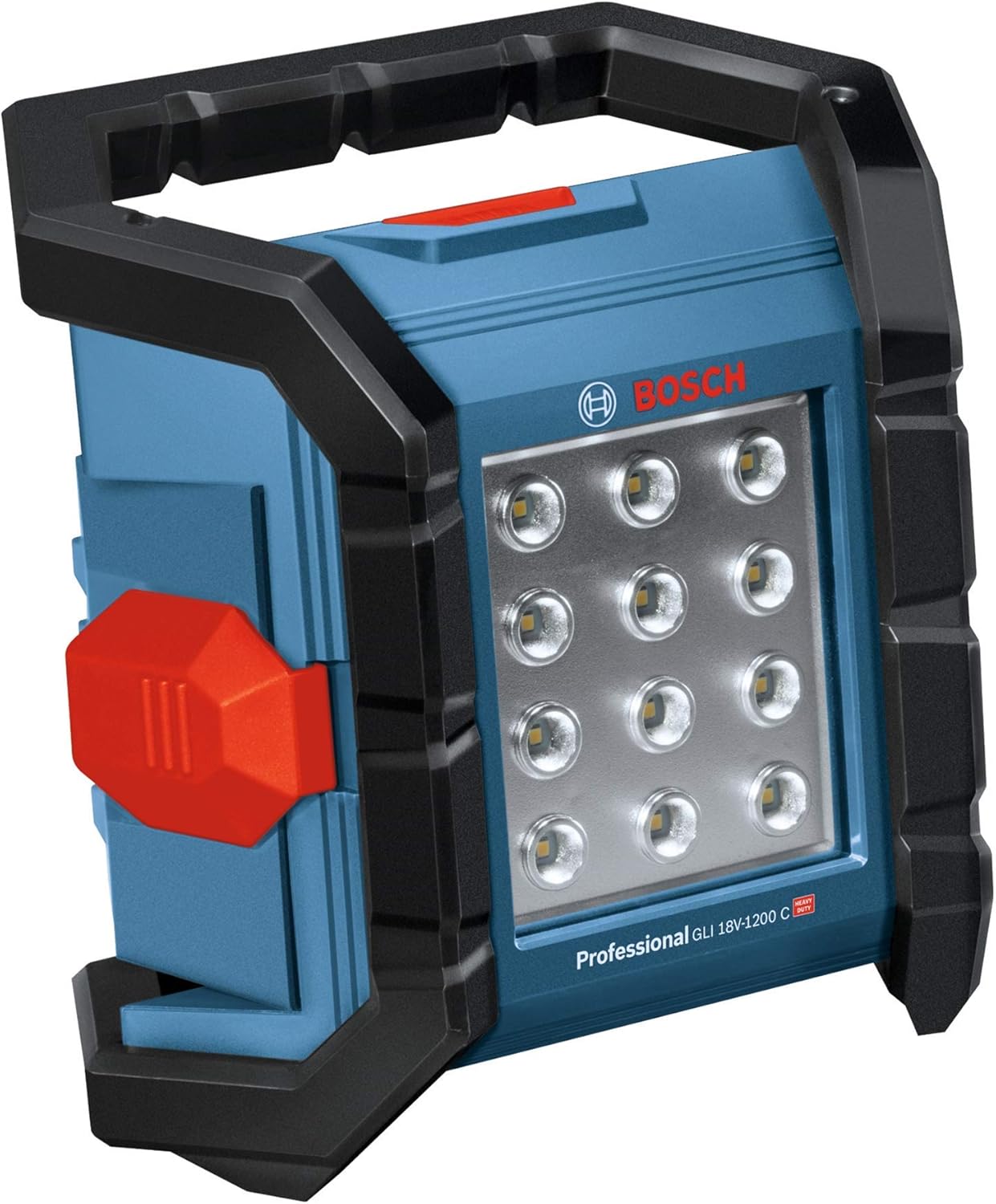 Bosch Professional 18V System Cordless LED Construction Site Floodlight GLI 18V-1200 C (max. Brightness 1200 Lumen