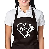 Custom Hairstylist Apron for Women, Personalized Barber Cosmetology Beauty Salon Aprons with Pocket, Waterproof Hairdresser Gifts, Delantales para Barberos