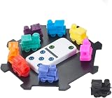 Engelhart Mexican Train Dominoes Set D12 in Metal Case 91 Dominos 2-8P view 6