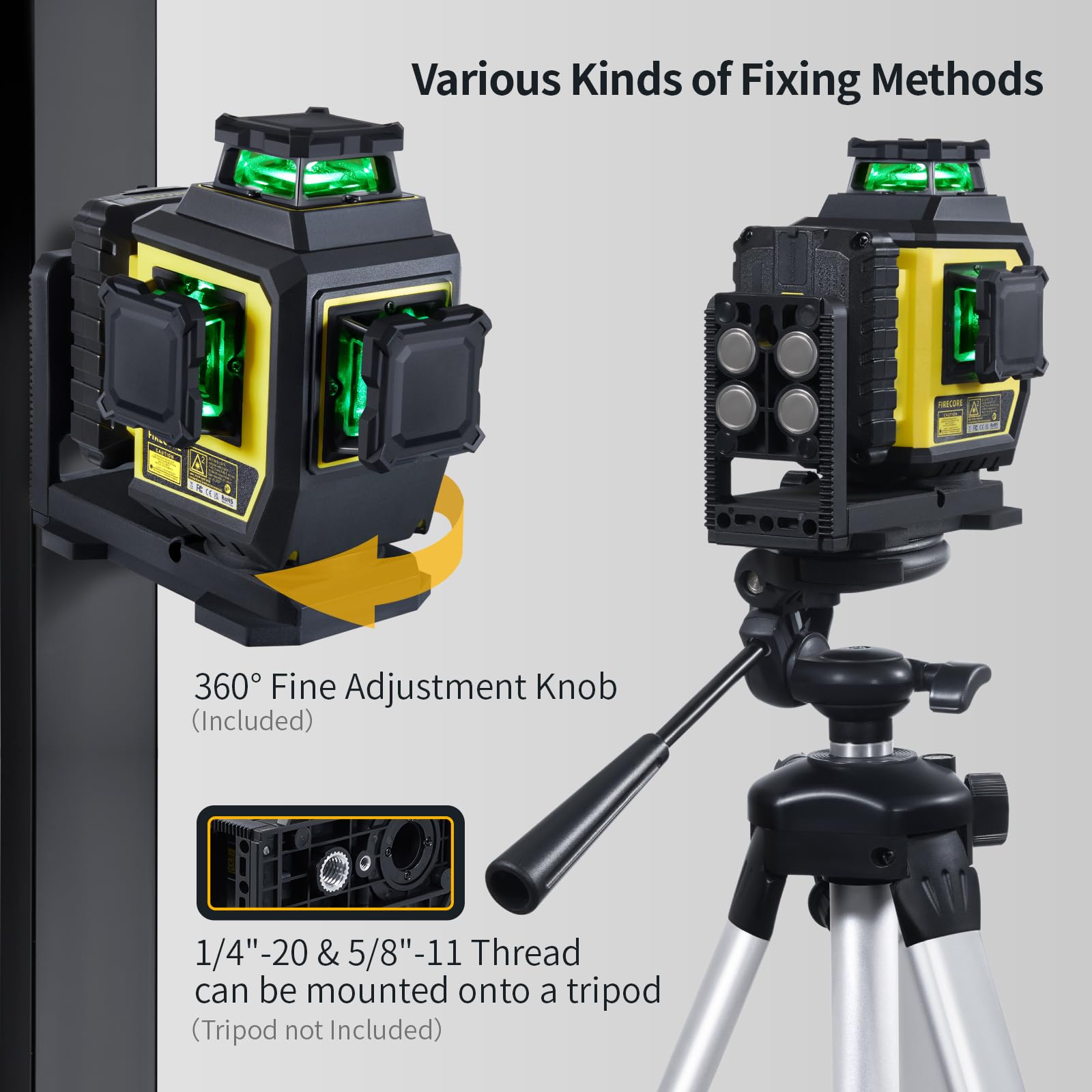 Mua 3 x 360 Laser Level Self Leveling, Green Beam Cross Line Alignment ...