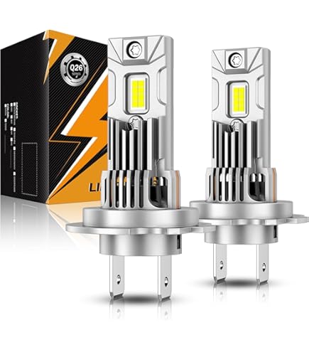 SEALIGHT H1 Bulbs 2026, 20000LM 6500K Light Bulbs Fog Bulbs with Cooling Fan, 1:1 Mini Size for Powersports ATV/UTV, Plug-N-Play, Pack of 2