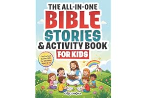 The All-In-One Bible Stories & Activity Book for Kids: 25 Interactive Stories with Games, Coloring, Puzzles, Journaling & Mor