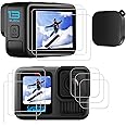 PCTC 10 PCS Hero 13 Screen Protector Fit for GoPro Hero 13 Black,9H Ultra Clear Tempered Glass Screen Only for Go Pro Hero 13 Accessories, Screen Protector & Silicone Lens Protective Cover