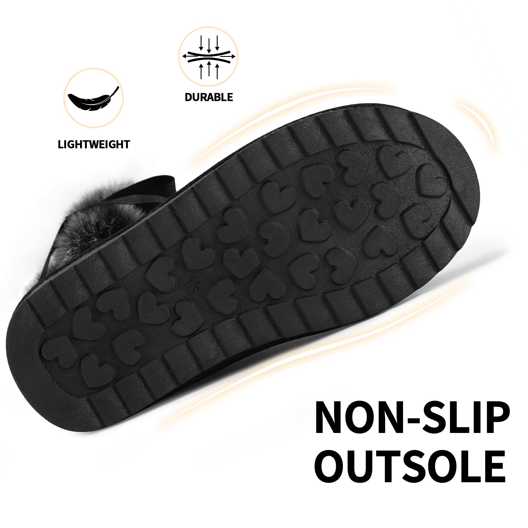 K KomForme Girls Kids Snow Boots Warm Fur Lined Slip On Outdoor Winter Shoes Lightweight Comfy（Little/Big Kids）