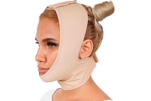 INVERA Chin Compression Garment After Liposuction Surgery, Neck Cover Strap Bandage