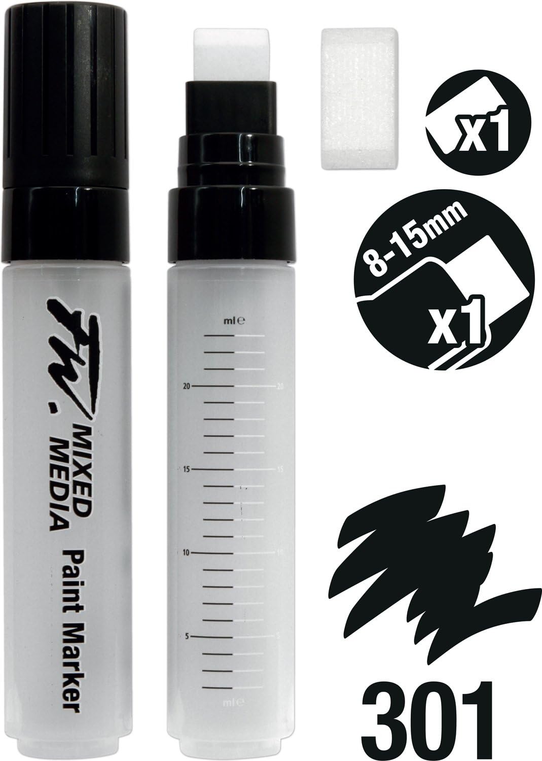 101 Daler Rowney FW Mixed Media Refillable Paint Markers Arts, Crafts