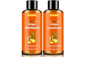 Ginger Shampoo and Conditioner Set, Anti Frizz Shampoo & Keratin Moisturizing Conditioner Set, Moisturizes & Smooth Formula, 