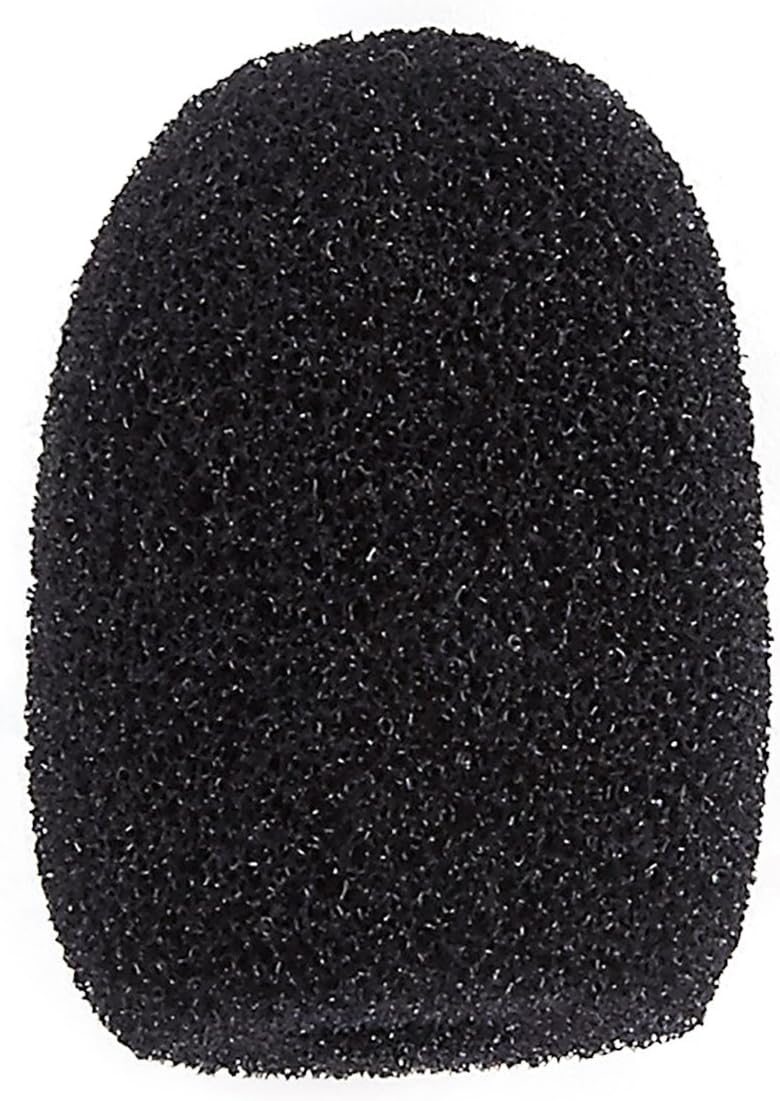 Mini Microphone Windscreens – 24-Pack Microphone Foam Cover for Lapel, Lavalier, and Headset Microphones, Black: Musical Instruments
