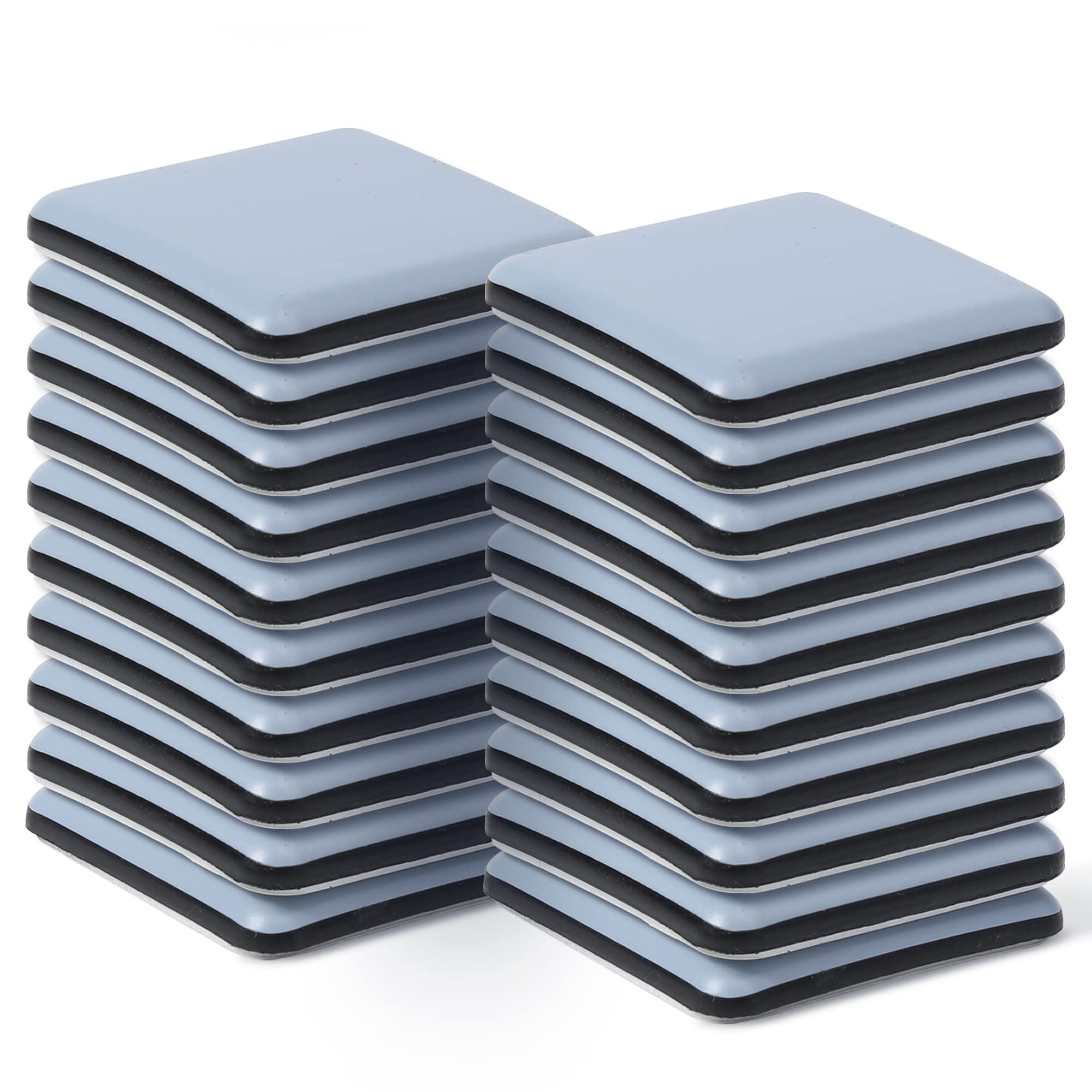 Hasware Furniture Sliders 20 Pcs,Heavy Movers,Furniture Moving Kit for Hard Floor Surfaces Felt Pads (20, 50x50mm)