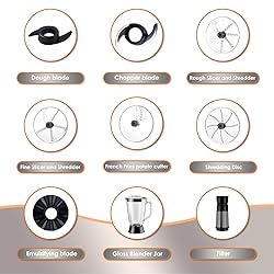 Davivy 16 Cup Food Processor & Blender Combo
