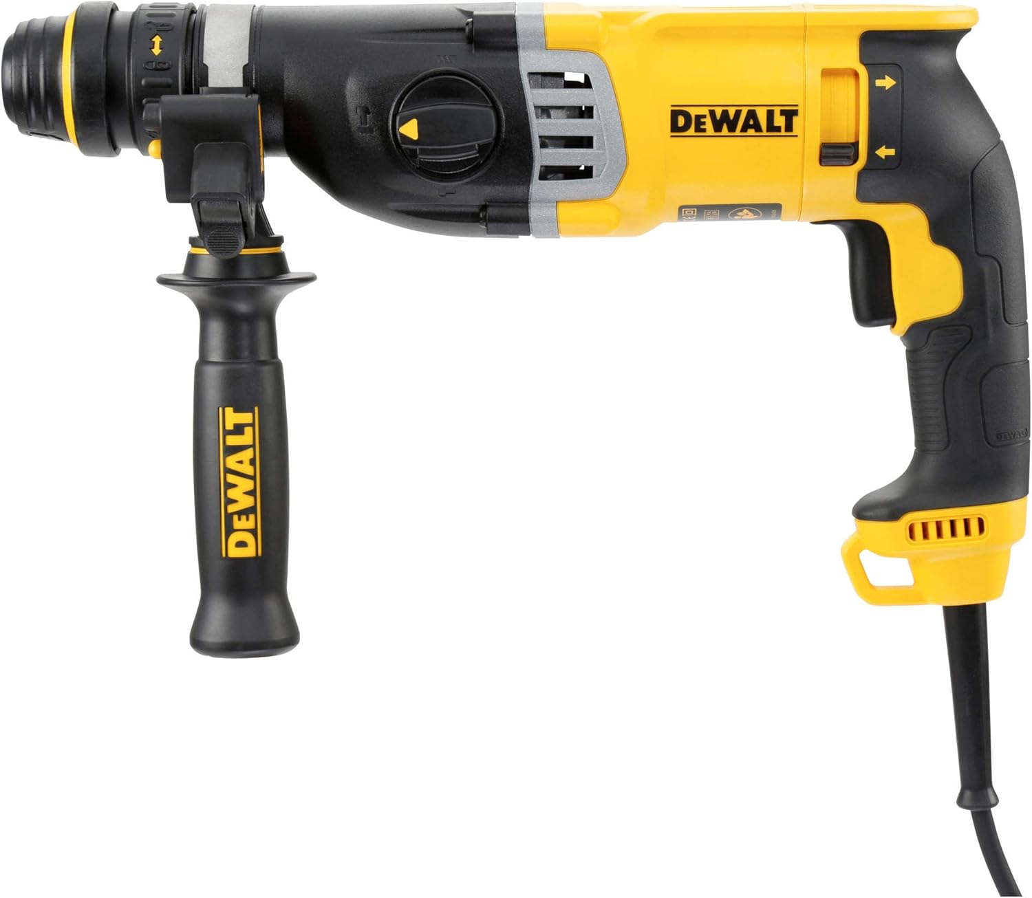 DEWALT D25144K-QS Hammer Drill, 900W, 3 Speed Settings, Black, Black / Yellow, 28 mm 900 W 3.0 J - Image 4