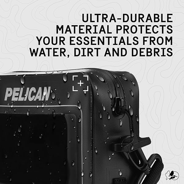 PELICAN MARINE WATERPROOF SLING BAG – CROSSBODY CHEST/SHOULDER BAG FOR MEN WITH ADJUSTABLE STRAP & TOUCHSCREEN COMPATIBLE PHONE COMPARTMENT – TRAVEL DAYPACK FOR CAMPING, HIKING, BIKING & MORE