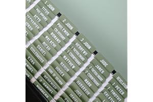 UPAFEXXI-Laminated Bible Tabs, Bible Tabs for Women and Men, Reposition Large Print Stickers, Easy to Read and Apply, 80Chapters Labels for Easy Navigation(Green)